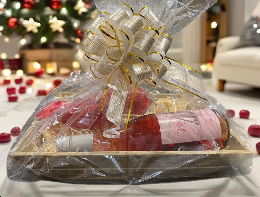 Christmas Wine & Glass Hamper