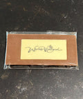 Wressle Vineyard milk chocolate bar with branded white chocolate logo panel, handmade in Lincolnshire