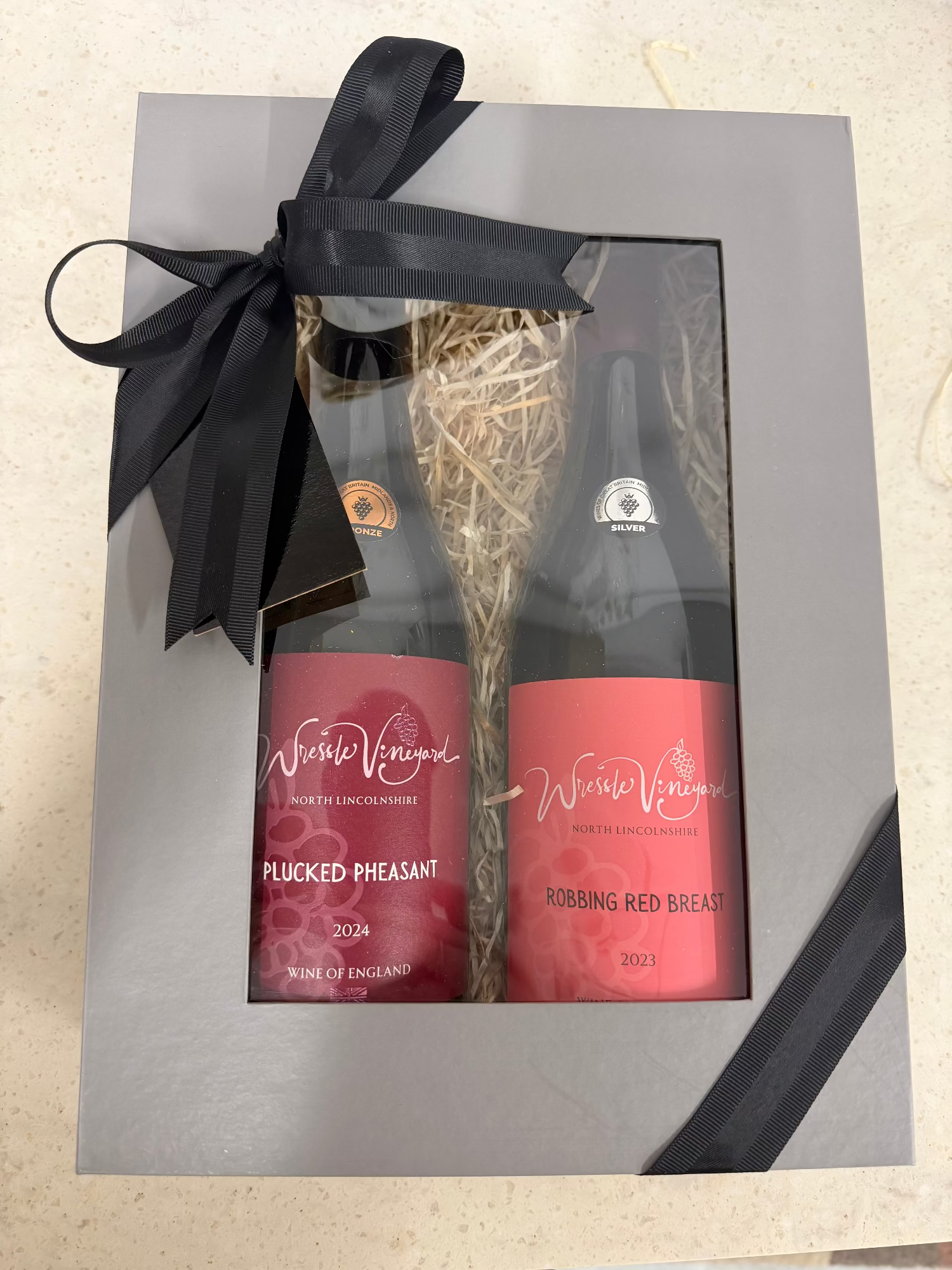 Two Wine Gift Box | English Wine Gift | Wressle Vineyard